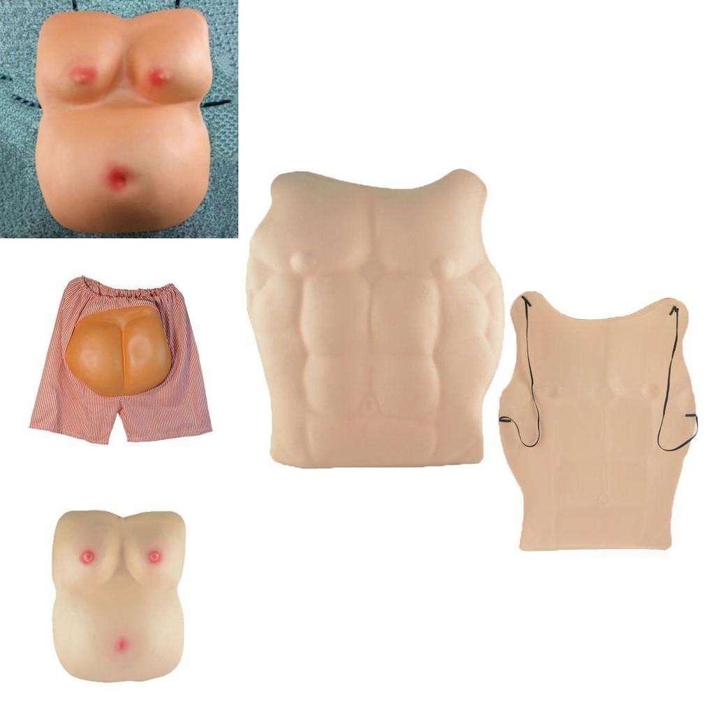Halloweenové falešné svalnaté hrudní svaly Kůže Pěna Eva Pro Pohodlné Cosplay Kostýmy Dodávka
