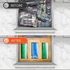 mHomeAid Bag Storage Organizer Bamboo Food Plastic Baggie Holder Dispenser Container for Kitchen Drawer Fits Ziplock Gallon Qua