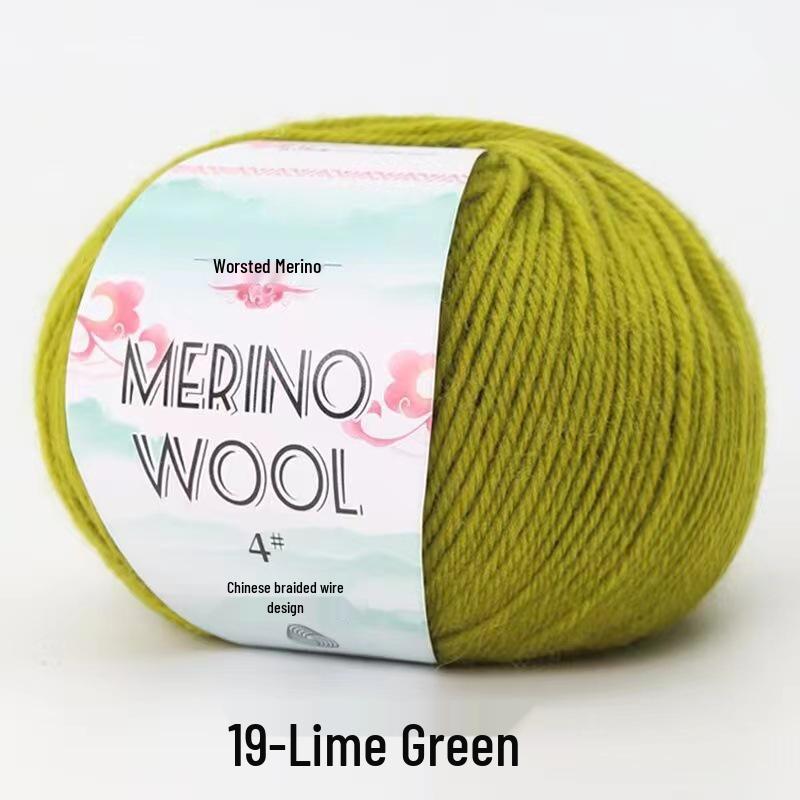 

Объемная пряжа из мериносовой шерсти 50 г для вязания и вязания крючком свитеров и шарфов своими руками