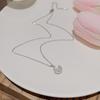 Ins Wind Titanium Steel Necklace Female Joker Niche Design Advanced Sense of Luxury Clavicle Chain Moon Pendant Ornaments.