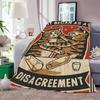Funny Cheers Drunk Cats Throw Lightweight 240G Flannel Blanket Soft Skin-Friendly For Summer Cooling