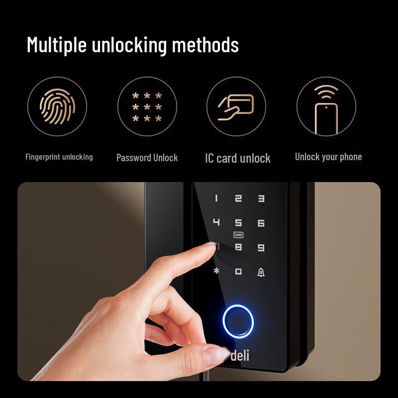 Deli AL108 Smart Glass Door Access Control Lock