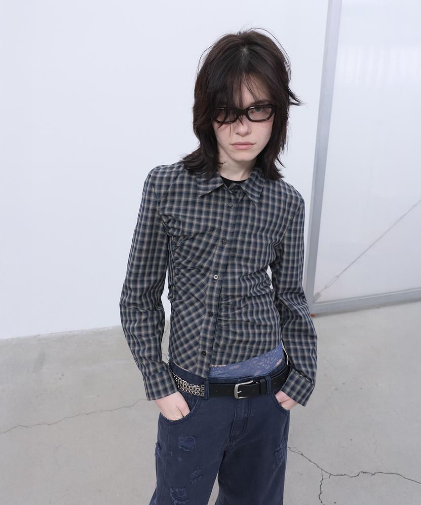 LCDC™ Asymmetric Button Shirt (Navy)