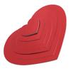 3D Red Love Shape Hanging Ornaments Decorative Card for Wedding Birthday Holiday