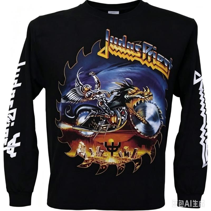 2026 Rock Judas Priest Band 3D Print Long Sleeve T-shirt Men Women Fashion Hip Hop Oversized Tops Tees Mens Clothing Harajuku