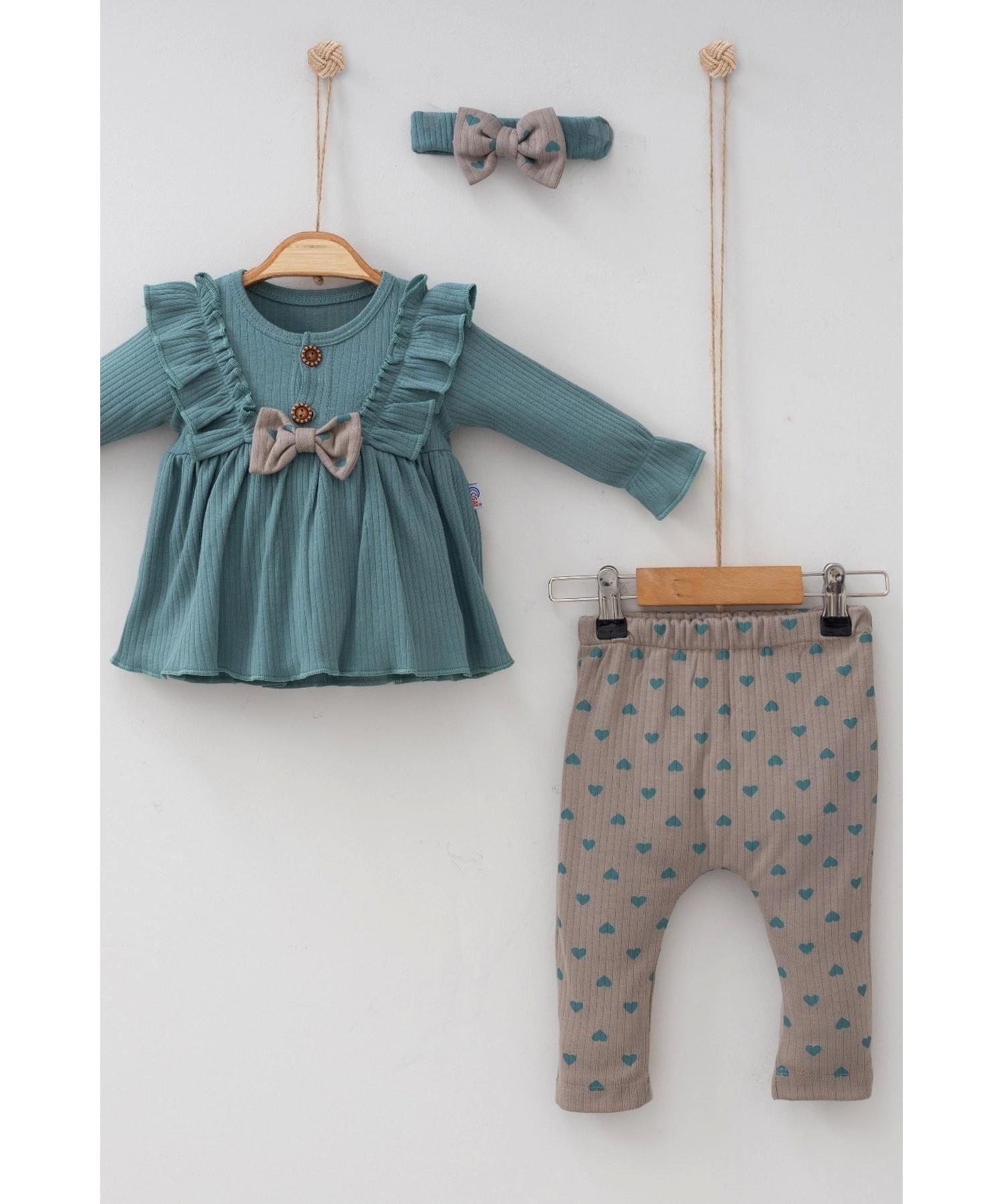 

Комплект из 3 предметов для девочки Little Heart Frilly Bandana
