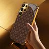 Stylish Brown Gold Cloud phone case glass s26 ultra case s25 ultra case for Samsung Galaxy S26 S25 S24 S23 S22 FE Ultra Plus