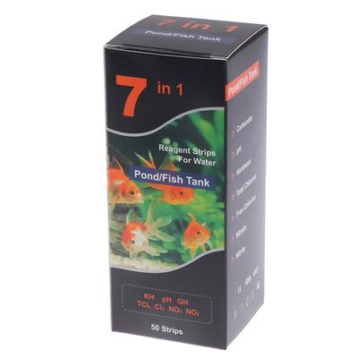 1Pc 7in1 Aquarium Testing Kit for Freshwater Saltwater Pond Test Strips for Fish Tank Testing For Fresh Salt Water