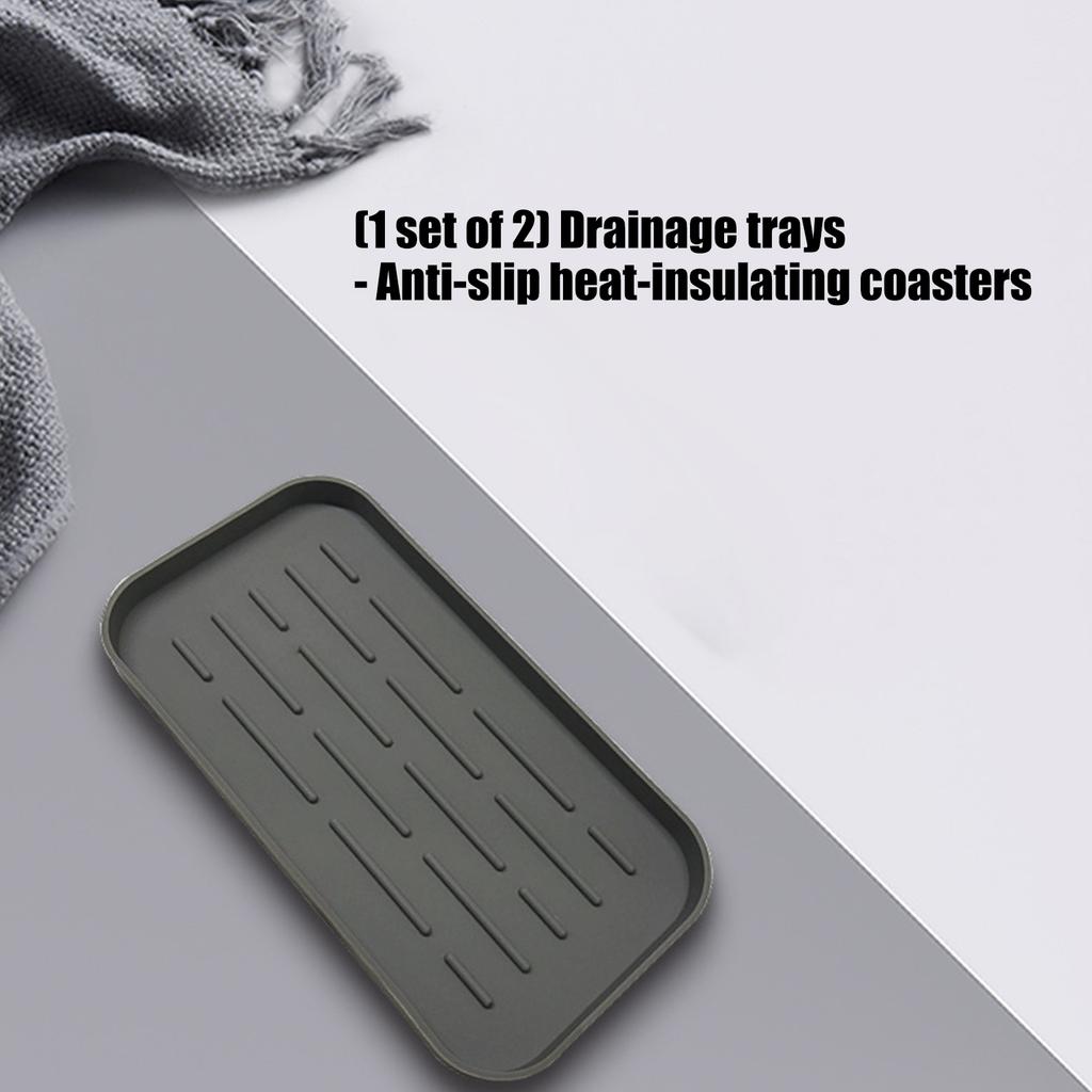 Sturdy Draining Rack With Nonslip Surfaces For Multiroom Water Drainage Solution