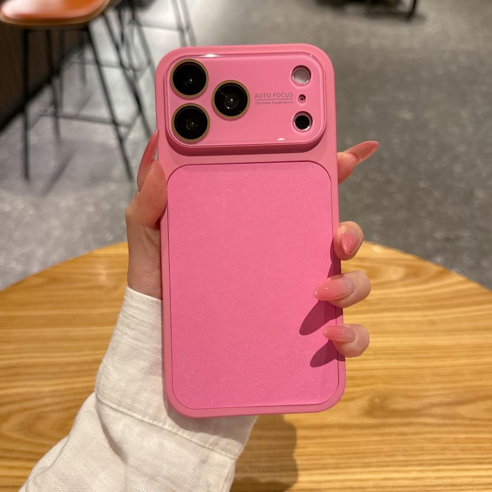 Glitter Camera Film Protector Case for For Iphone 1 16 17 Pro Max 14 17Pro Large Window Frosted Ultra Slim Shockproof Cover