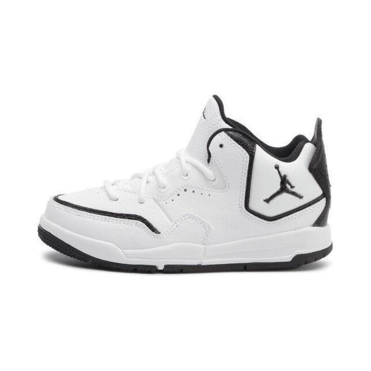 Jordan Courtside 23 Mid Top Children's Basketball Shoes Black White Children Aged 3 7 Years Old Kids' AQ7734-100