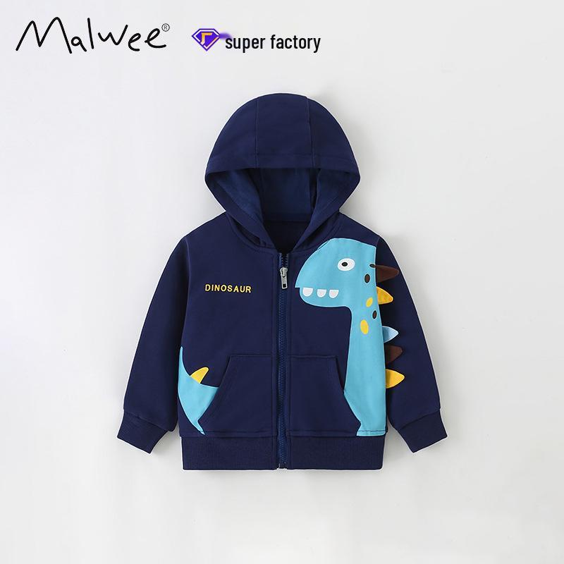 

Куртка для мальчиков Malwee в европейском и американском стиле с длинным рукавом и застежкой-молнией - Весенняя коллекция 130