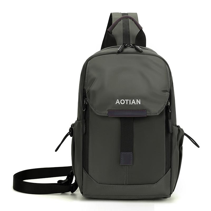 

Outdoor Men s Multifunctional Backpack Chest Bag Crossbody Bag сірий