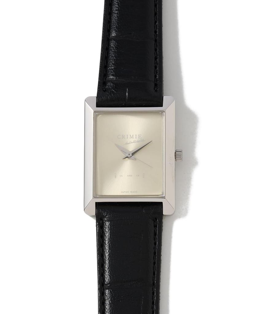RAYS WATCH SILVER Quartz Watch with Genuine Leather Unisex Fashion Size M Strap, Men's Brand, Silver,