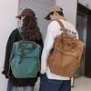 Preppy Backpack Large Aesthetic College Book Bag Retro Canvas Laptop Backpack Travel Rucksack Casual Daypack