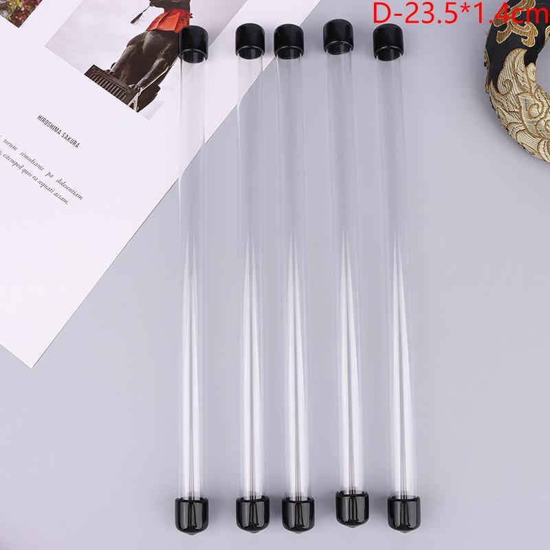 5 Adet Şeffaf Akrilik Tütsü Tüpü 1G/2G/4G/10G Tütsü Çubukları Fıçı Paketi Saklama Kutusu