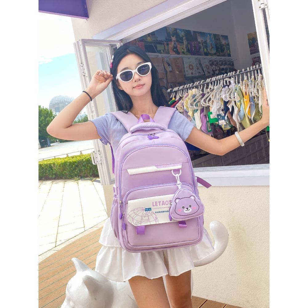 New student schoolbag Japanese trendy cool college student fashion backpack junior high school large capacity female high school backpack