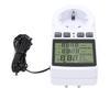 Digital Temperature Controller LCD Display Countdown Digital Thermostat Outlet Socket with Timer for Industrial