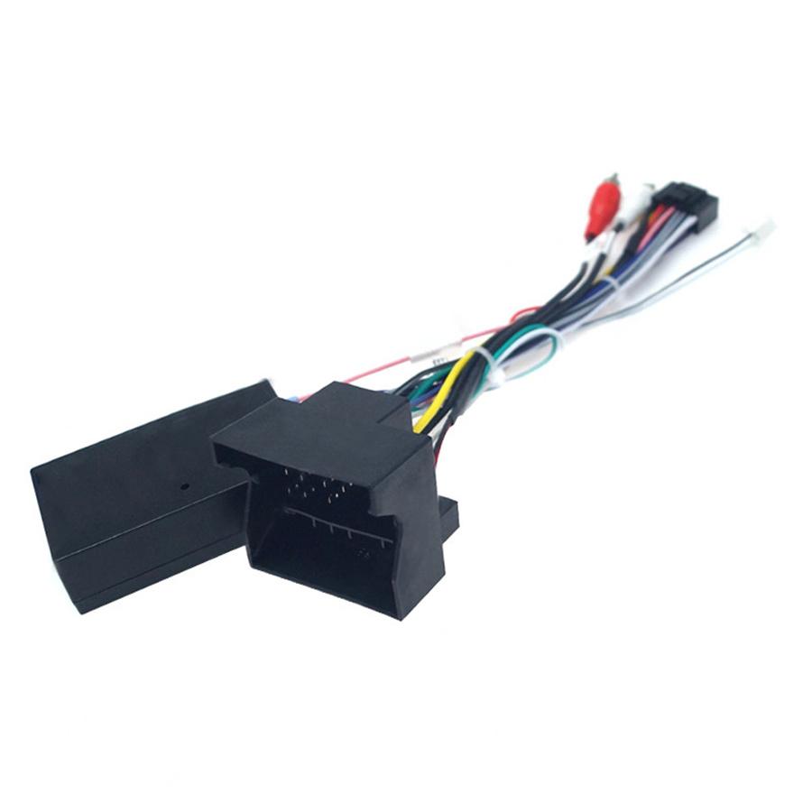 16-Pin Android Stereo Audio Power Wiring Harness W/ Canbus For BMW X1 E90 2004+