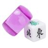 5Pcs Mahjong Wind Direction Dice East South West North Sphere Entertainment Game Dice Transparent Purple