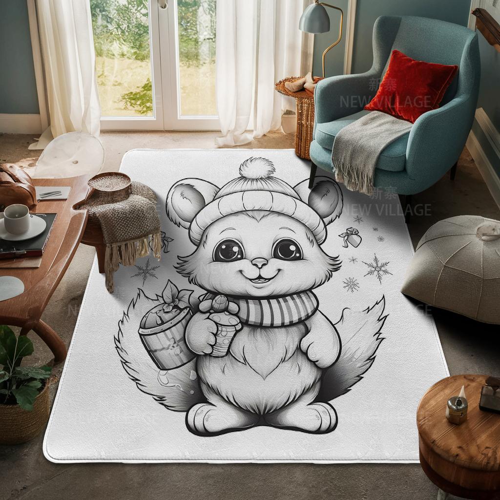 Koberec ke vchodu do domu Rohožka ke dveřím do domu Obývací pokoj Vana Koupelna Protiskluzové koberce s absorpcí vody vana Veselé Vánoce zima