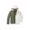 Columbia Solid Color Logo Three-In-One Waterproof Windproof Warm Jacket Unisex Jackets Beige WE9252-278