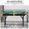 2-in-1 Billiard Table, Table Tennis Table, with Accessories, 140x63x80cm, Blue/Green