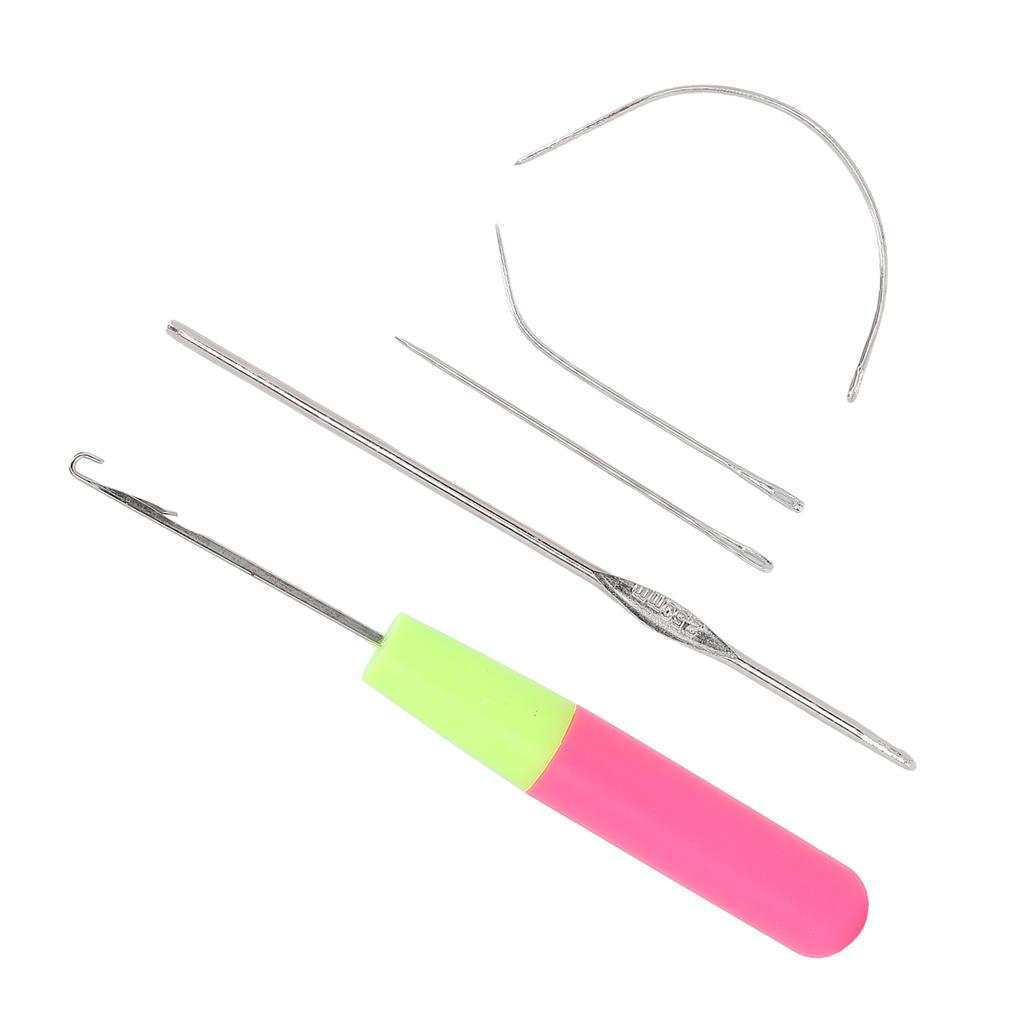 5pcs Latch Hook Set Plastic Bent Latch Hooks Crochet Needle Latch Hook Knitting Tool for Braid Hair