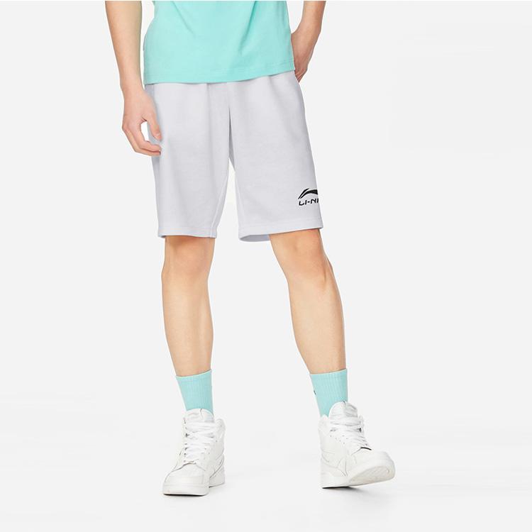 Li Ning Plain Lightweight Quick-Dry Breathable Sports Training Shorts Men shorts Gray AKSS455-1