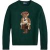 Polo Solid Color Round Neck Bear Pattern Sweater Men Sweater MNPOSWE16822422310