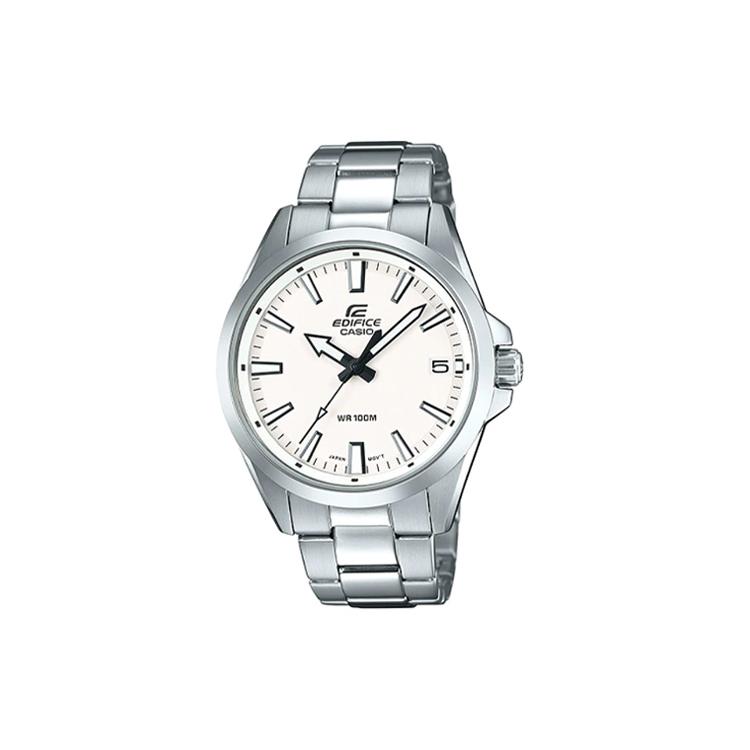 CASIO Men EDIFICE White Watch EFV-100D-7AV EFV-100D-7AV Silver Watch Case