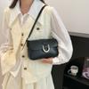 Retro Small Square Shoulder Bag for Women Simple PU Leather Crossbody Bag Fashion Portable Handbags