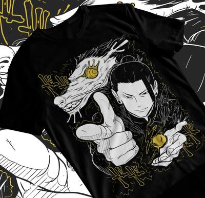 Koszulka Suguru Geto Jujutsu Kaisen Geto JJK Koszulka Anime Horror Miękka Koszulka