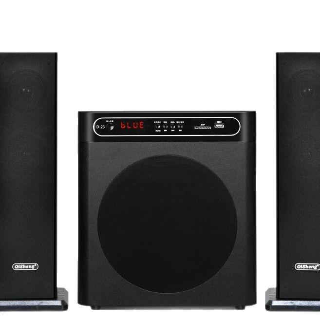 Qisheng 2.1 Bluetooth KTV Speaker with Super Bass for Desktop & Home Use