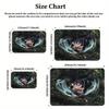 Anime Swordsman Area Rug, Jungle Water Wave Theme Floor Mat, Decorative Carpet for Gaming Room Bedroom, Washable Home Decor Gift