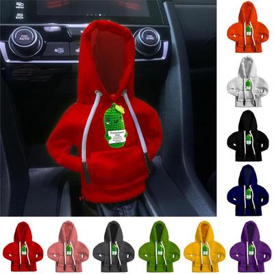 Felpa con Cappuccio Cambio Auto Poliestere Copertura Pomello Leva Cambio Automobilistico Design Felpa Protezione Leva Cambio Per Accessori Auto