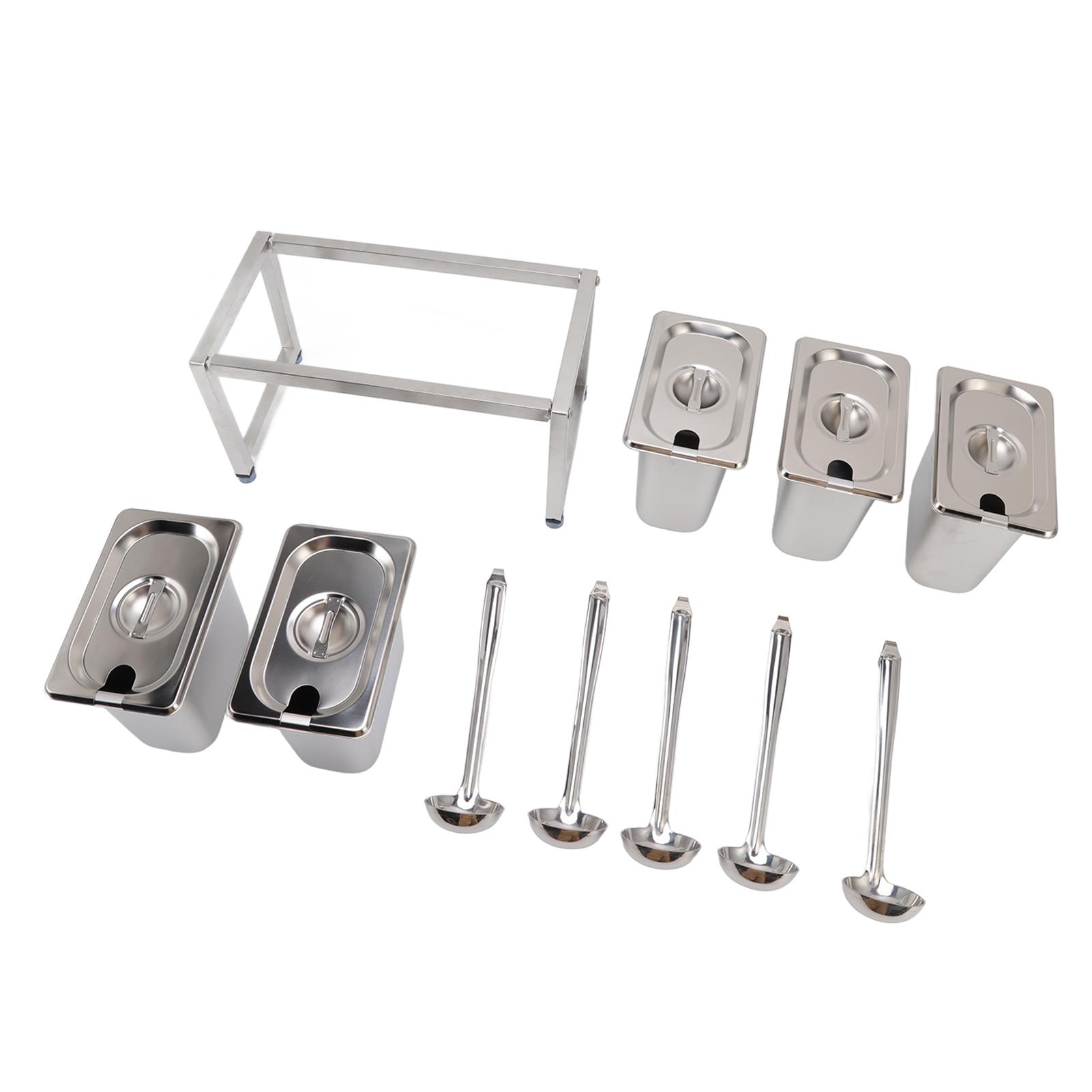 

Spice Container Box Rack Polished Mirror Surface Stainless Steel Organizer Stand for Kitchen Supplies 5Pcs Box 5Pcs Box