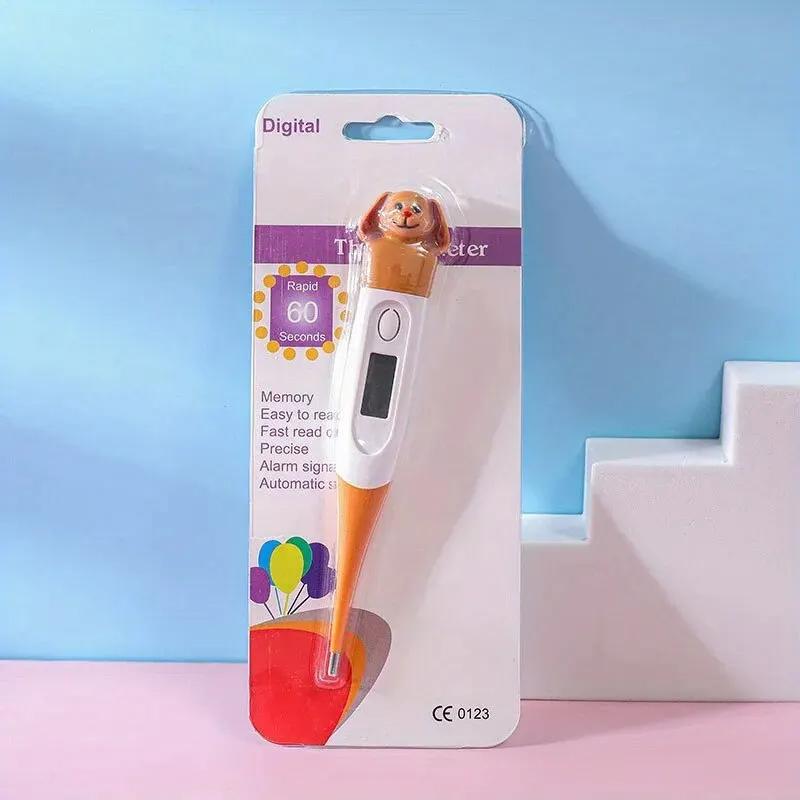 Safe Waterproof Kids Thermometer Cute Animal Shape Accurate Oral Armpit Body Temperature Measuring Device