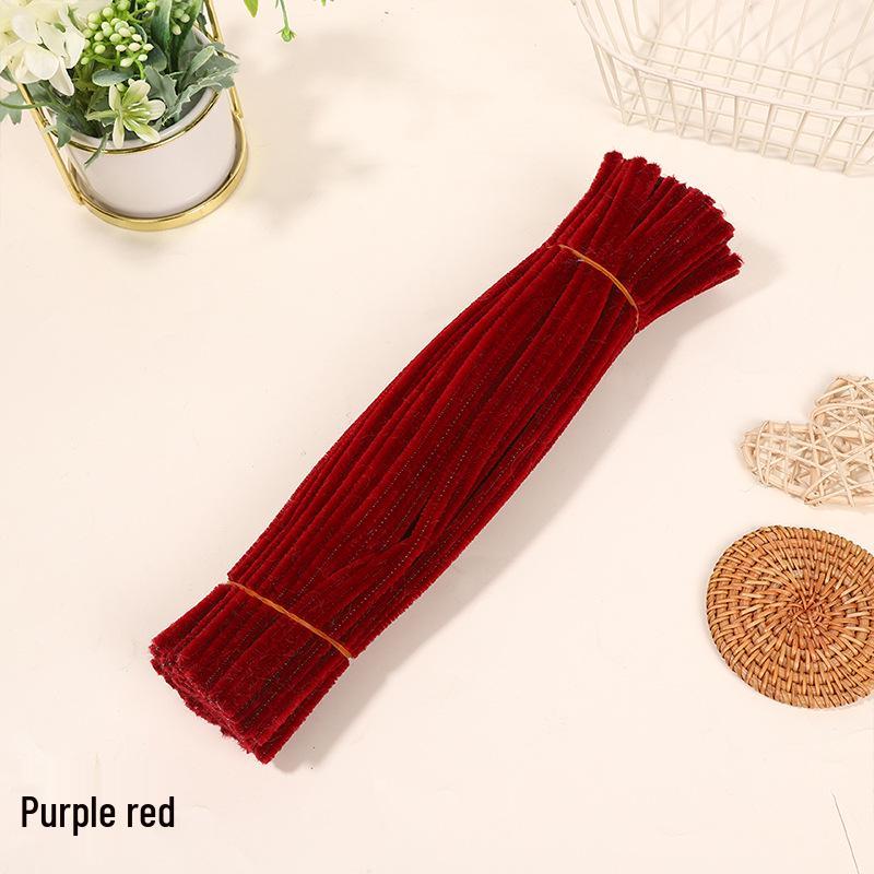 Velvet Chenille Stems: Mixed Color Macaron Twist Sticks