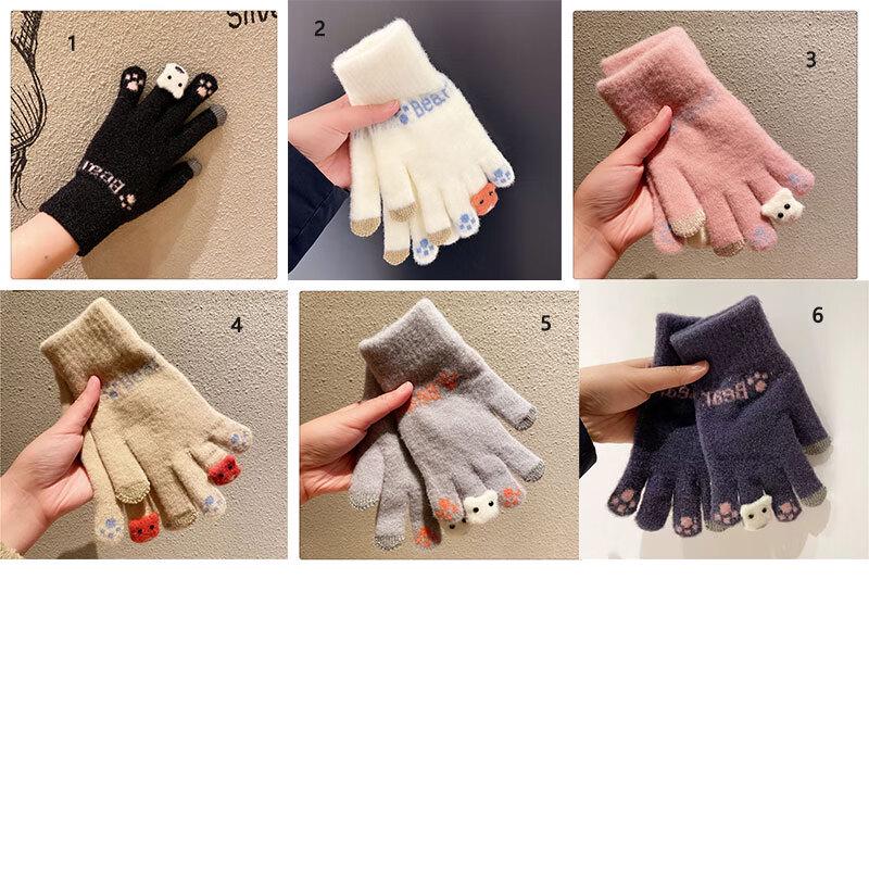 Women s Cute Winter Cycling Warm Thick Gloves (3 Pairs)