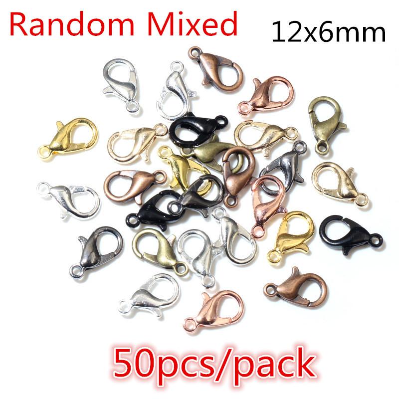 50-200pcs DIY Jewelry Making Accessories Findings Earring Hooks/Jump Rings/Lobster Clasps Craft Jewelry Findings