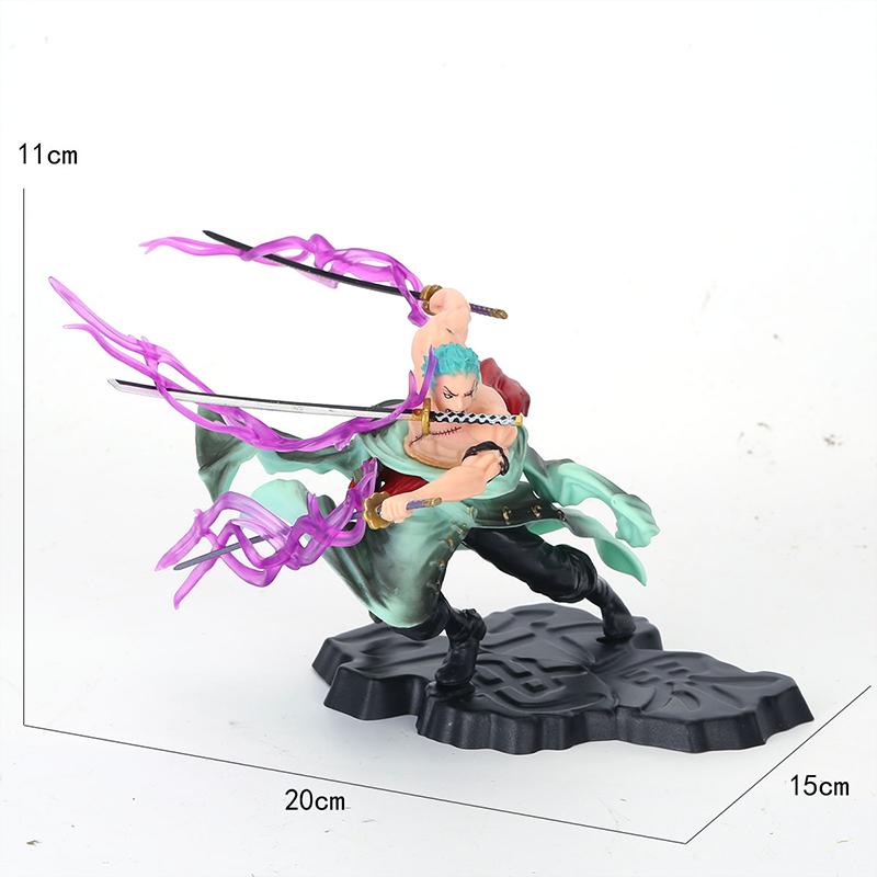 One Piece Anime Figure GK Roronoa Zoro Three-blade Sa-maximum Manga Anime Statue Action Figure Collection Model Kid Toy