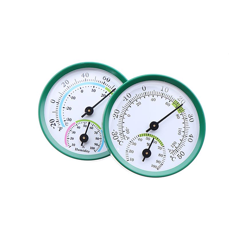 2 In 1 Aluminum Alloy Thermometer Hygrometer Wall-Mounted Thermometer For Home Office Temperature Humidity Meter