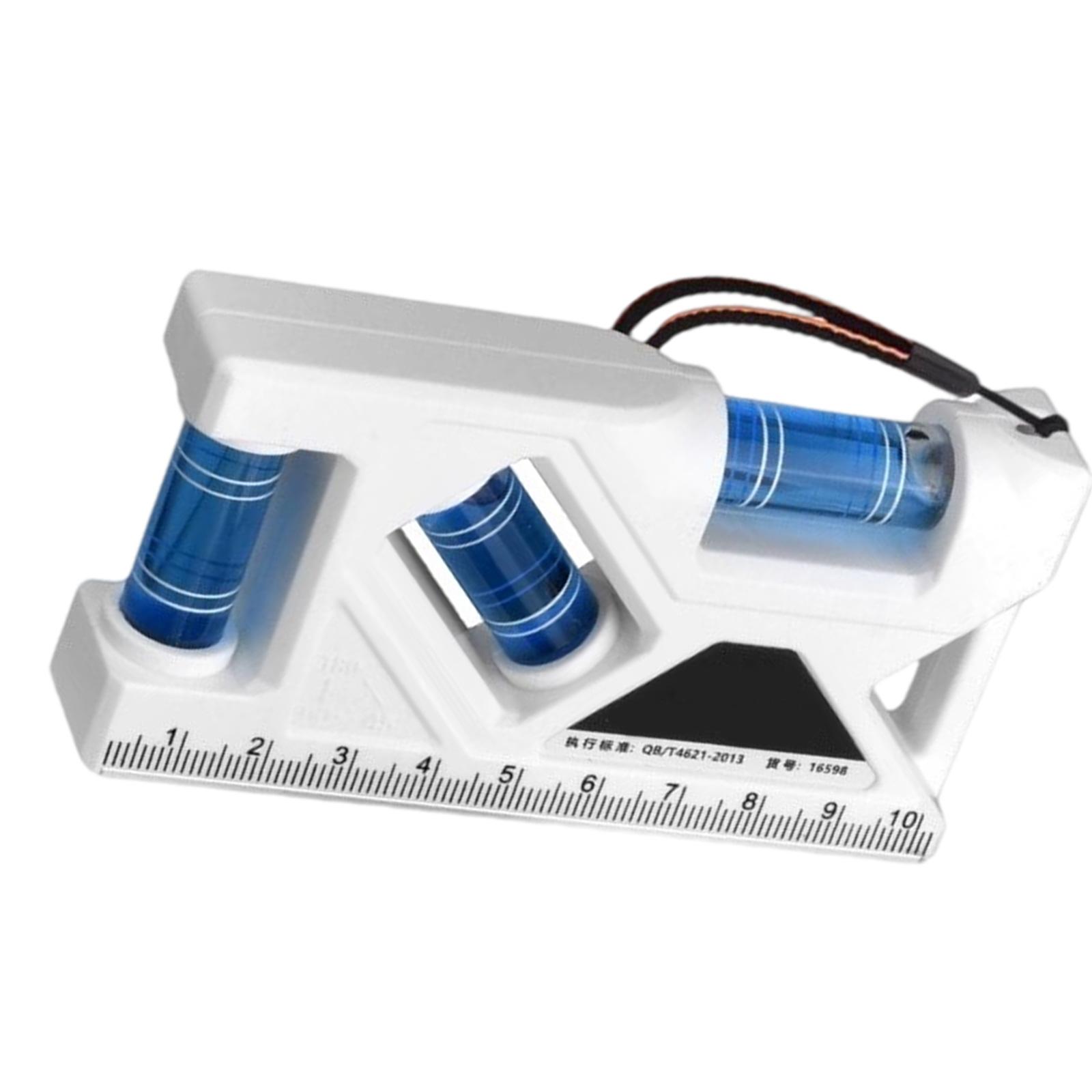 

3 in 1 Portable Mini Level Gauge with Powerful Magnets Horizontal Vertical Measure Ruler Angle Finder for Home Projects синий
