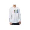 Nike Letter Pattern Print Long Sleeve T-Shirt Men Tops White DR2182-100