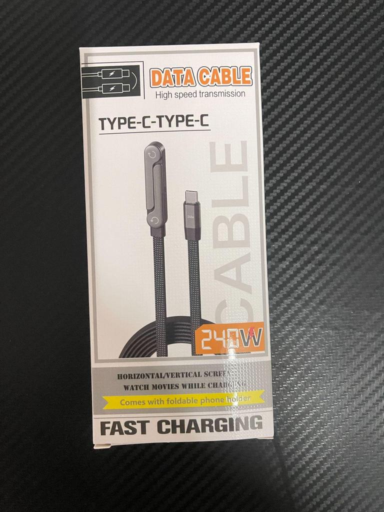 240W Fast Charging Type-C Data Cable for Apple & Huawei Laptops