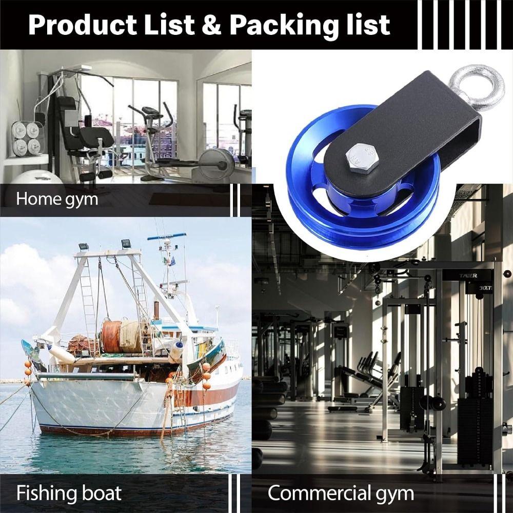 1/3Pcs Quiet Gym Pulley Heavy Duty Cable Pulley Pulley Wheel Fitness Pulley DIY Exercise
