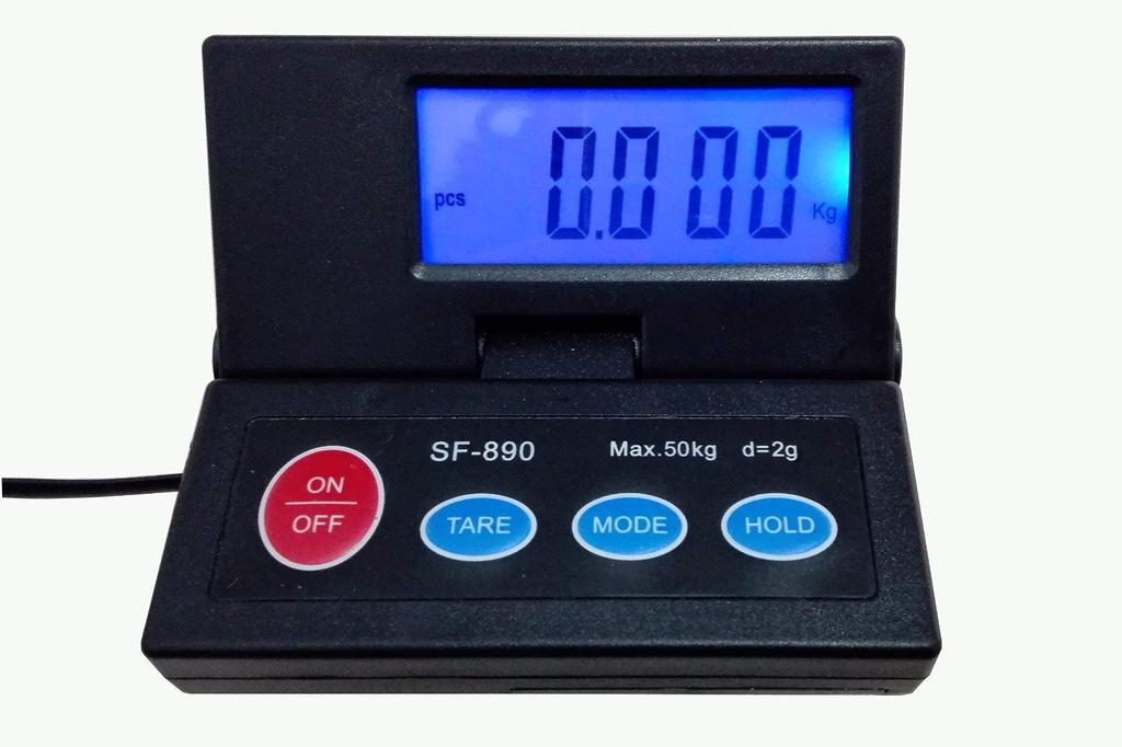 Arc Light Digital Platform Scale with 2g Increments, Remote Display, Tare Function, Auto-Off, Maximum 50kg Capacity, Portable, Easy Operation, Include