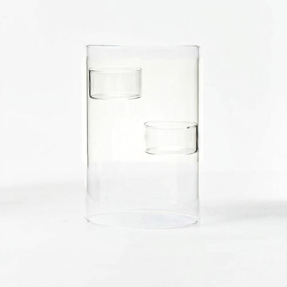 Transparent Glass Tealight Candle Holder Romantic Candle Cup Aromatherapy Holder  Living Room прозрачный