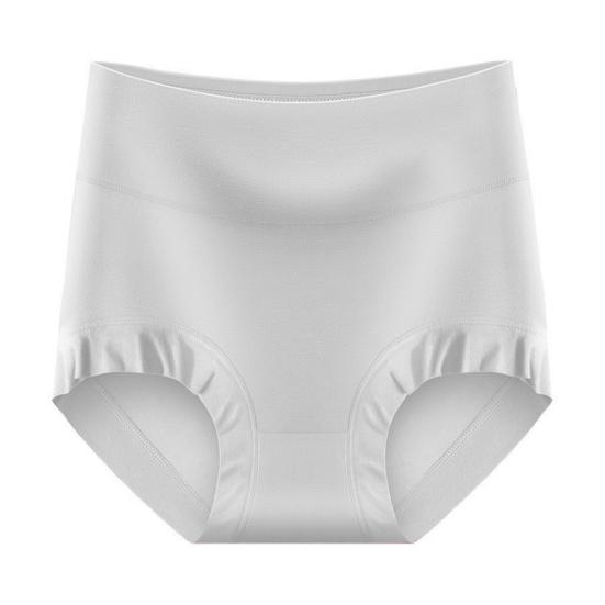 

Women s High Waist Cotton Underwear Full Coverage Soft Comfort Briefs Plus Size Stretch Ladies Panties XXXL сірий